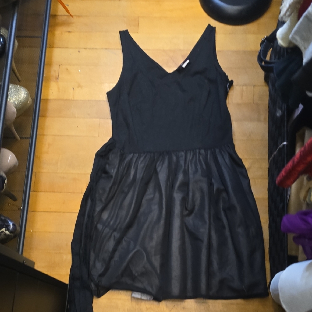 Morbid Threads Elegant Black Mini Dress